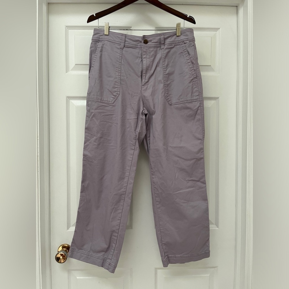GAP Girlfriend Khakis light purple size 12